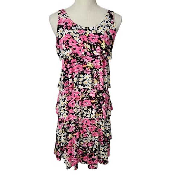 Elementz petite tiered floral dress - Picture 1 of 7